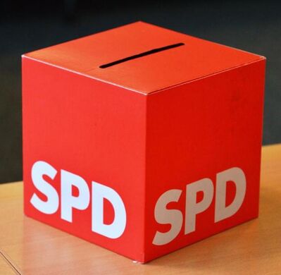 Wahlurne Rot- SPD